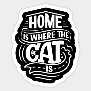 funny cat quotes design Sticker